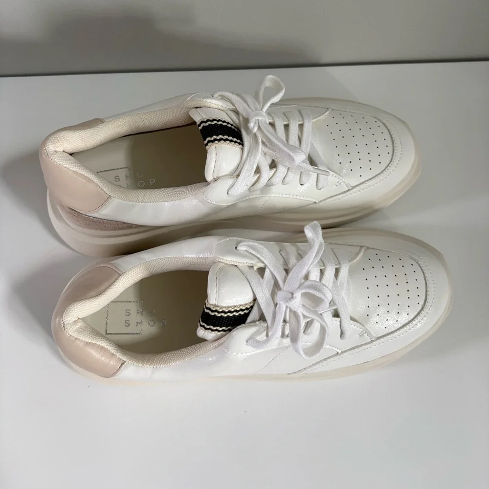 ShuShop Skylar Neutral Sneakers with Chunky Soles